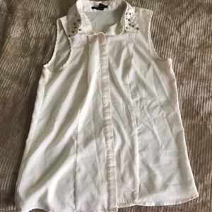 Button down tank top